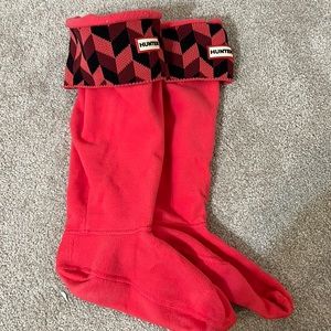 Hunter long knit socks